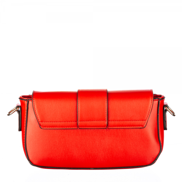 Γυναικεία τσάντα Close Κόκκινη οικολογικό δέρμα, 5 - Kalapod.gr